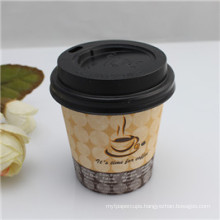 8oz 10oz 12oz Wholesale Disposable Paper Cup with Custom Made Printed with Lids